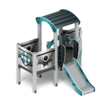 Детские горки + Катерок (Лагуна) - ДИК 1.03.3.01-12 - Игровой комплекс H=750