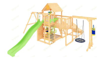 Детские уличные комплексы + Детская площадка IgraGrad Крафт Pro 2 с зимней горкой
