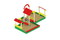 Песочницы + Песочный дворик большой ИО 07-537