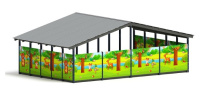 Теневые навесы, беседки + Теневой навес (Полянка) - МФ 70.8.5-07