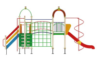 Детские уличные комплексы + Детский игровой комплекс «Навина» H=1200 ДИК 28-931