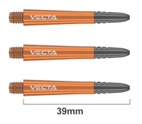 Аксессуары для игры в дартс + Композитные хвостовики Winmau Vecta (Medium) оранжевого цвета
