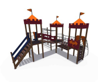 Детские уличные комплексы + Детский игровой комплекс серии империя "Форт" Н-1200 и Н-1500 ДИО 02070