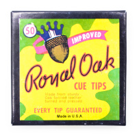 Однослойные + Коробка наклеек для кия "Royal Oak" 13 мм (50 шт)