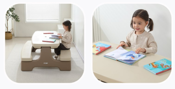 Мебель игровая + Стол садовый UNIX Kids Garden Camel