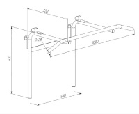 Аксессуары к дск + Турник-брусья навесной на шведскую стенку IMP-A388