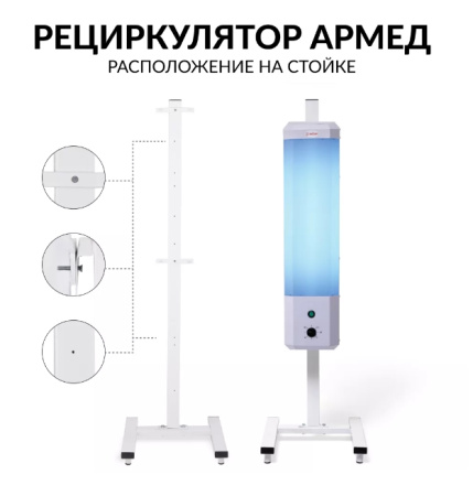 Облучатели рециркуляторы + Рециркулятор бактерицидный Армед 2-115 П