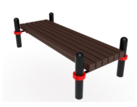 Уличные турники и брусья (Воркаут) + Воркаут Лавка ОВ 01-012 (89)