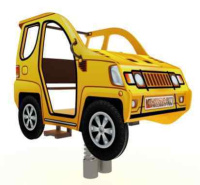 Детские качели + Качалка Джип двухместный ИО 04-001