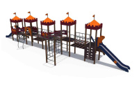 Детские уличные комплексы + Детский игровой комплекс серии империя "Крепость" Н-900 и Н-1500 ДИО 02050