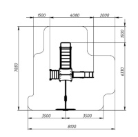 Детские уличные комплексы + Лукоморье - ДИК 2.25.03-01.С - Игровой комплекс H=1200