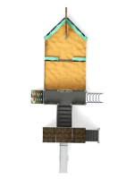 Детские уличные комплексы + Парусник (Летучий Голландец) - ДИК 2.03.3.02-04 - Игровой комплекс Н=1200