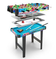 Настольный футбол + Игровой стол UNIX Line Трансформер 4 в 1 (86х43 cм)