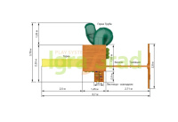 Детские уличные комплексы + Детская площадка IgraGrad Клубный домик с трубой Luxe