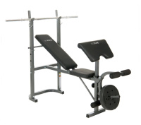 Скамьи + Скамья под штангу с опциями DFC GOZONE GZE-2201 со штангой и дисками в комплекте