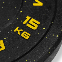 Диски с посадочным диаметром 51 мм + BRONZE GYM BG-BMP-15 Диск бамперный  15 кг