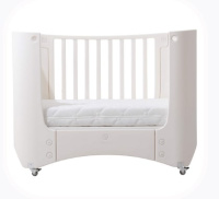 Детские горки + Детская кроватка UNIX Kids Premium White