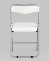 Складные стулья + Складной стул Джонни экокожа белый каркас металлик