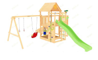 Детские уличные комплексы + Детская площадка IgraGrad Крафт Pro 1 с зимней горкой