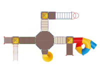 Детские уличные комплексы + Детский игровой комплекс «Морской» H=1200, 2000 ДИК 32-1710