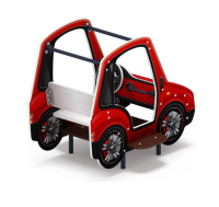 Теневые навесы, беседки + Машинка (красная) - Беседка машинка средняя - МФ 10.03.01-03.И1