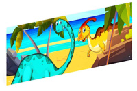 Хозяйственное оборудование + Дино - Ограждение из фанеры и бруса - МФ 90.01.01-08