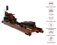 Гребные тренажеры + Гребной тренажер UNIX Fit Wood Rower Dark