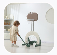 Детские баскетбольные стойки + Баскетбольная стойка UNIX Kids Dino Green