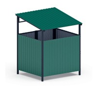 Хозяйственное оборудование + Навес контейнерной площадки для мусора (1 секция) МФ 55.02.02.1-01