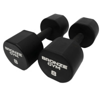 Гантели + Набор термополиуретановых гантелей BRONZE GYM, 1-10 кг - 10 пар, шаг 1 кг