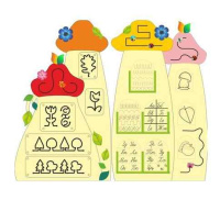 Бизиборды + Развивающая панель «Обучение письму, развитие руки 2», бизиборд