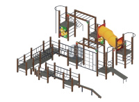 Детские уличные комплексы + Спортивная серия (Граффити) СК 2.01.23-01.1