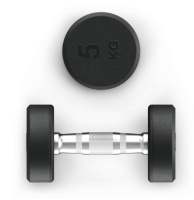 Гантели + Гантель UNIX Fit PRO круглая обрезиненная 5 кг, 2 шт.