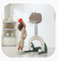 Детские баскетбольные стойки + Баскетбольная стойка UNIX Kids Dino Green