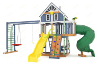 Детские уличные комплексы + Детская площадка IgraGrad Шато с трубой (Домик) мод.1