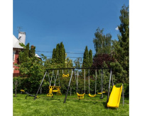 Детские уличные комплексы + Детский комплекс DFC качели, качели-балансир и горка 76509