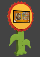 Навесные мультимедийные комплексы + Мультимедийный развивающий комплекс «AVKompleks Multi 28» в форме цветка с опорой