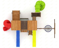 Детские уличные комплексы + Детская площадка IgraGrad Комбо с трубой 2,1м