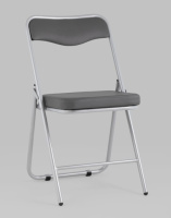 Складные стулья + Складной стул Джонни экокожа серый каркас металлик