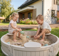 Игровое развивающее оборудование + Песочница UNIX Kids Round круглая 120 см