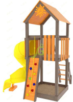 Детские уличные комплексы + Детская площадка IgraGrad Панда Фани Tower с трубой