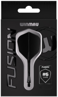 Аксессуары для игры в дартс + Литые оперения с хвостовиками Winmau Fusion Medium Black SHAPE #6 (черные)