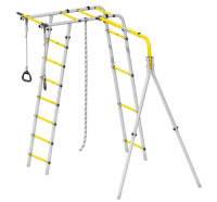 Детские спортивные комплексы для дачи + Дачный комплекс "Лесная поляна 3" (без качелей) Romana 103.26.05 (серый/жёлтый)