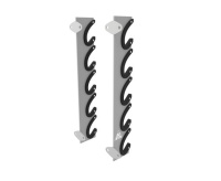 Стойки для гантелей, грифов и дисков + Настенная стойка для хранения грифов DFC D101027 (комплект из 2 шт)