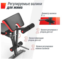 Скамьи + Скамья силовая универсальная UNIX Fit BENCH 160