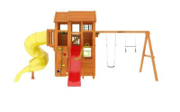 Детские уличные комплексы + Детская площадка IgraGrad Клубный домик 3 с трубой