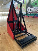 Баскетбольные стойки + Стойка баскетбольная мобильная складная 3,25 м СТАНДАРТ (с противовесами 455 кг) СТ-183