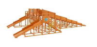 Детские горки + Зимняя горка IgraGrad Snow Fox, 4 ската