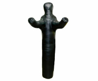 Манекены для бокса и борьбы + Манекен одноногий для борьбы Elit  натуральная кожа