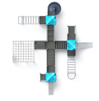 Детские уличные комплексы + Волшебный город (винтовой скат) (Снежная королева) - ДИК 2.19.03-02.И1